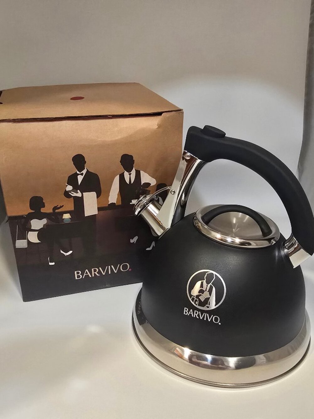 Barvivo Whistling Tea Kettle 3.3 L 3.48 Quart